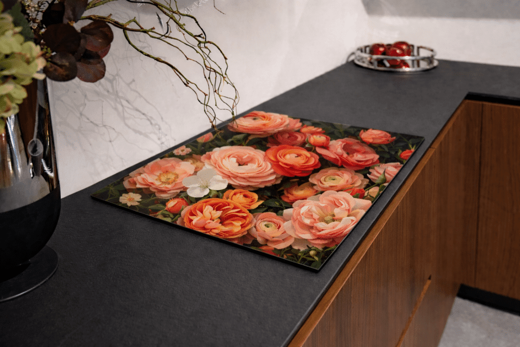 Afdekmat met bloemen collectie print