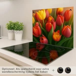 Ophanghaakjes – Gebruik je inductiebeschermer als spatwand tijdens het koken
