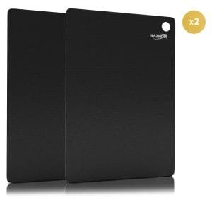 Inductie Beschermer Set Zwart –  2 Stuks 24x40 cm
