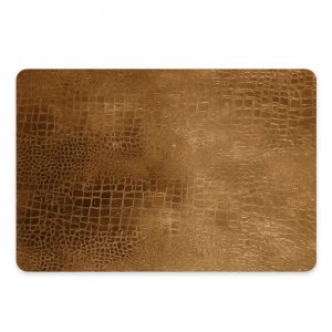 Luxe Vinyl Placemats Van Kunststof – Golden Croco