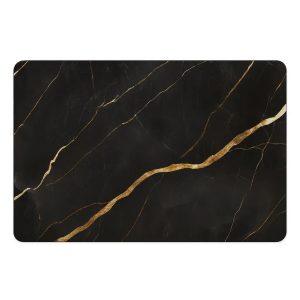 Luxe Vinyl Placemats – Noir Prestige